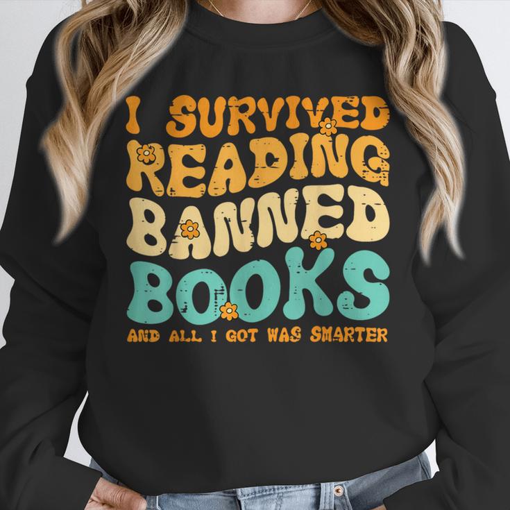 I Survived Reading Banned Books Read Librarian Men Women Unisex Sweatshirt I Survived Reading Banned Books Read Librarian Men Women Unisex Sweatshirt