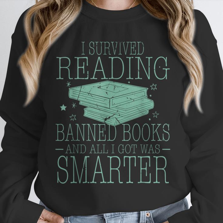I Survived Reading Banned Books And All I Got Was Sma Unisex Sweatshirt
