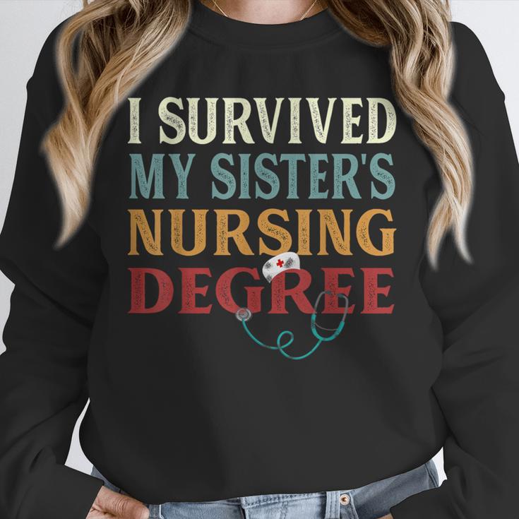 I Survived My Sister's Nursing Degree Graduation Nurse Lover Unisex Sweatshirt