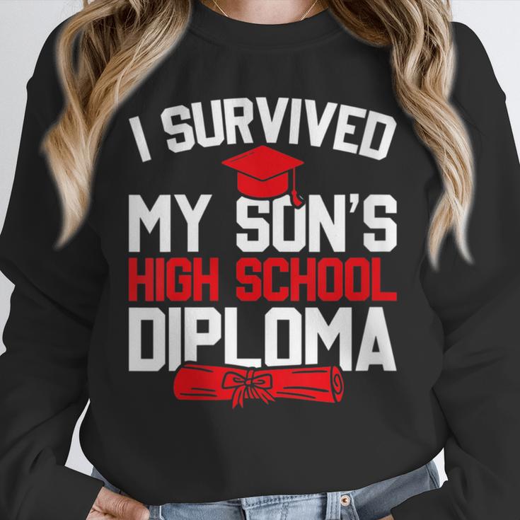I Survived My Son's High School Diploma Graduation Unisex Sweatshirt