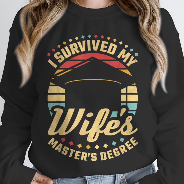 Survived My Wife's Master's Degree College Graduation Unisex Sweatshirt