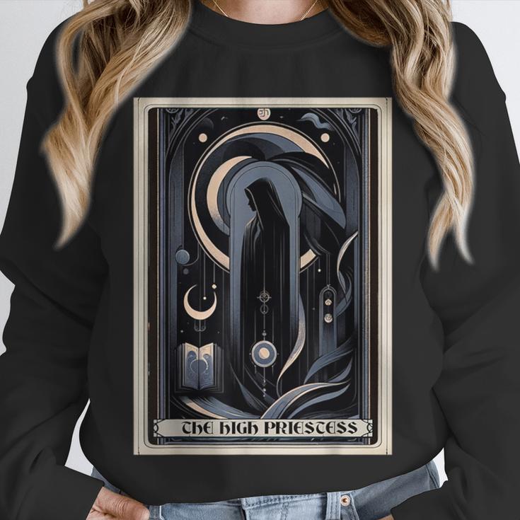 Tarot Cards Guide Book Esoteric Mysticism Clothing The High Priestess -Adults Small Classic Fit Short Sleeve Unisex Sweatshirt
