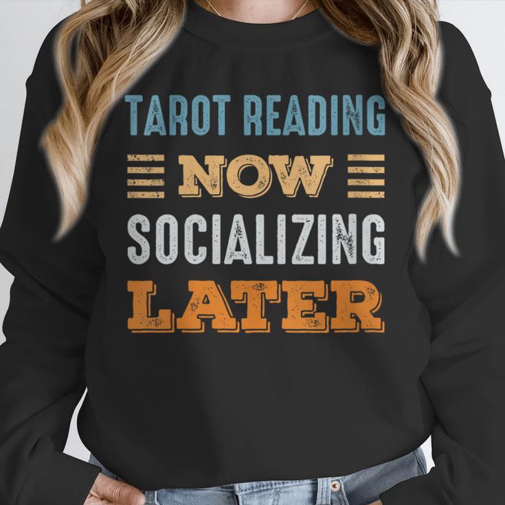 Tarot Reading Now Minimal Socializing Introvert Vintage Unisex Sweatshirt Tarot Reading Now Minimal Socializing Introvert Vintage Unisex Sweatshirt