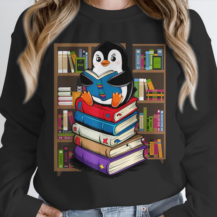 Teacher Librarian Kawaii Penguin Book Lover Penguin Unisex Sweatshirt Teacher Librarian Kawaii Penguin Book Lover Penguin Unisex Sweatshirt