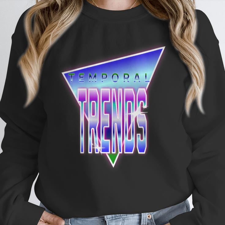 Temporal Trends Vaporwave Style Retro Nostalgia Look Unisex Sweatshirt