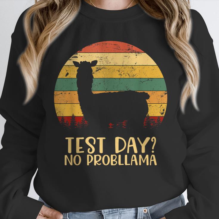 Test Day No Probllama Silhouette Teacher Student Graduation Unisex Sweatshirt