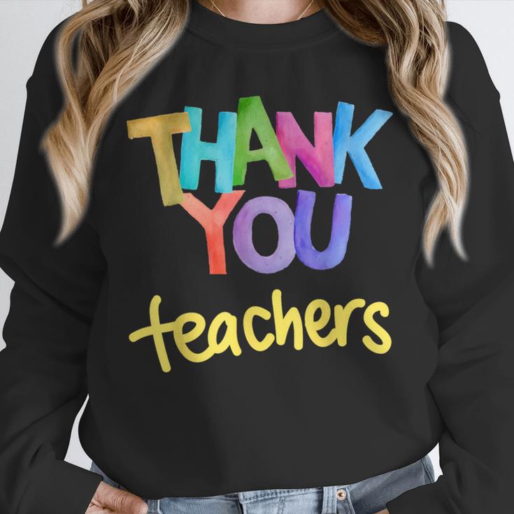 Thank You Teacher Appreciation Graduation Men Women Girls Kids Unisex Sweatshirt