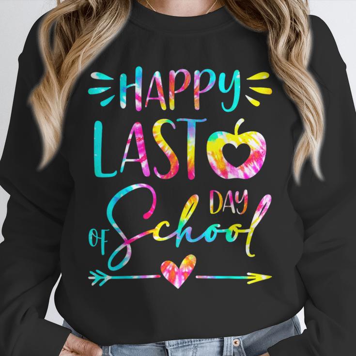 Tie Dye Happy Last Day Of School Graduation Teacher Student Unisex Sweatshirt