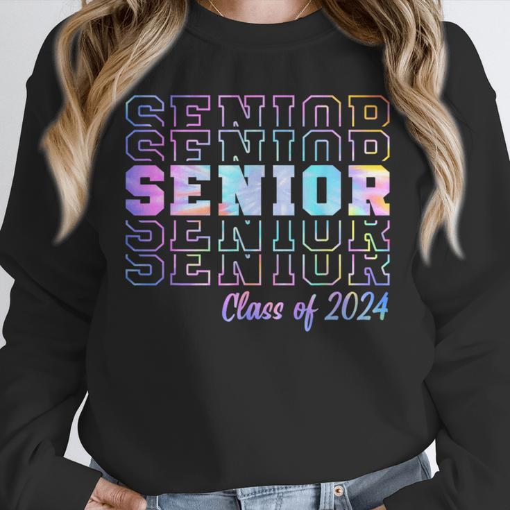 Tie Dye Senior 24 Class Of 2024 Seniors Graduation 24 Unisex Sweatshirt