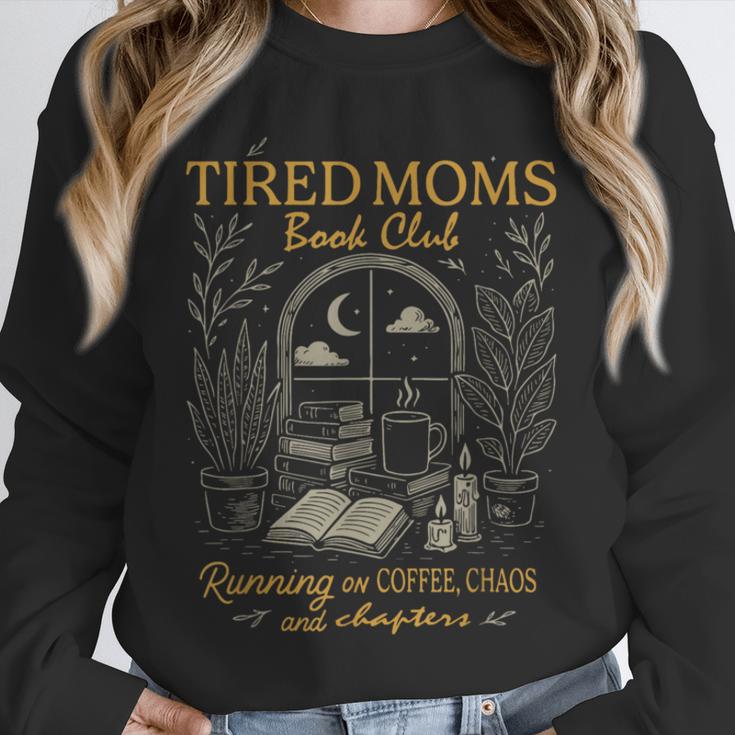 Tired Mom Book Club Running On Coffee Chaos And Chapters Unisex Sweatshirt