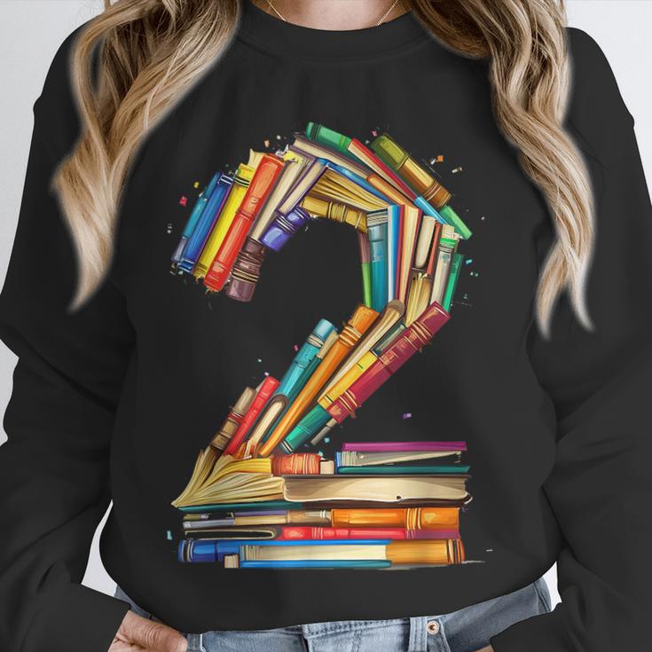 Toddler 2nd Birthday Books Themed 2 Year Old Boys Kids Girls Unisex Sweatshirt Toddler 2nd Birthday Books Themed 2 Year Old Boys Kids Girls Unisex Sweatshirt