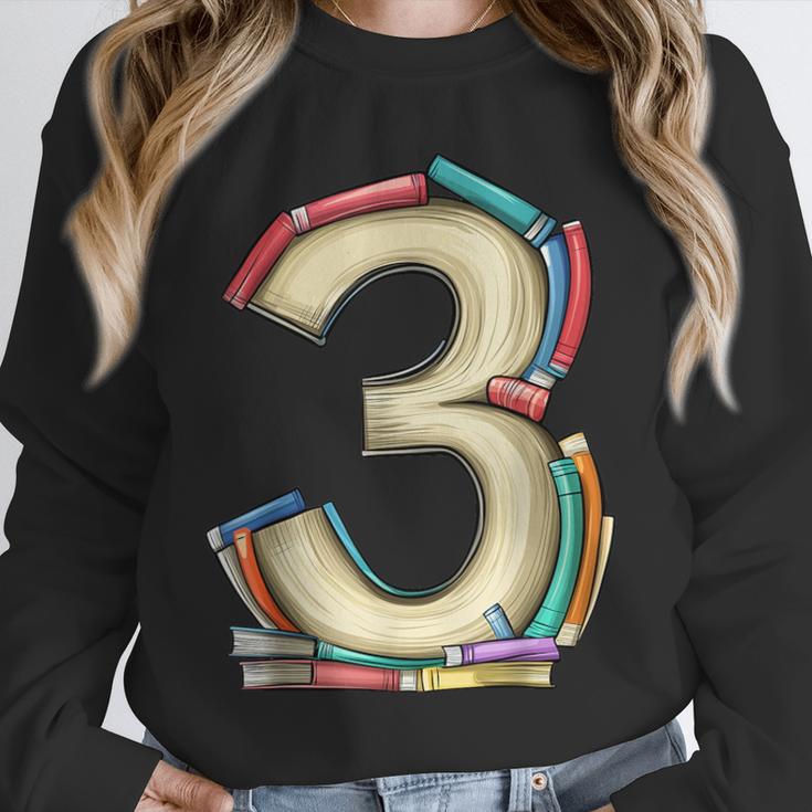 Toddler 3rd Birthday Books Themed 3 Year Old Boys Kids Girls Unisex Sweatshirt Toddler 3rd Birthday Books Themed 3 Year Old Boys Kids Girls Unisex Sweatshirt