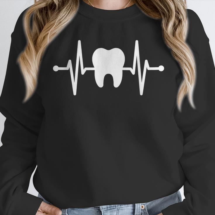 Tooth Heartbeat Dentist Graduation Party Dental Heartbeat Unisex Sweatshirt