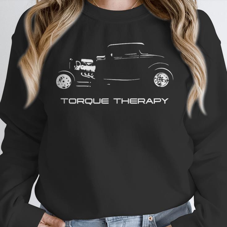 Torque Therapy Automotive Nostalgia Vintage Hotrod Car Unisex Sweatshirt