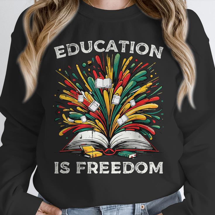 History Book Education Freedom Teacher Women Men Kids Unisex Sweatshirt