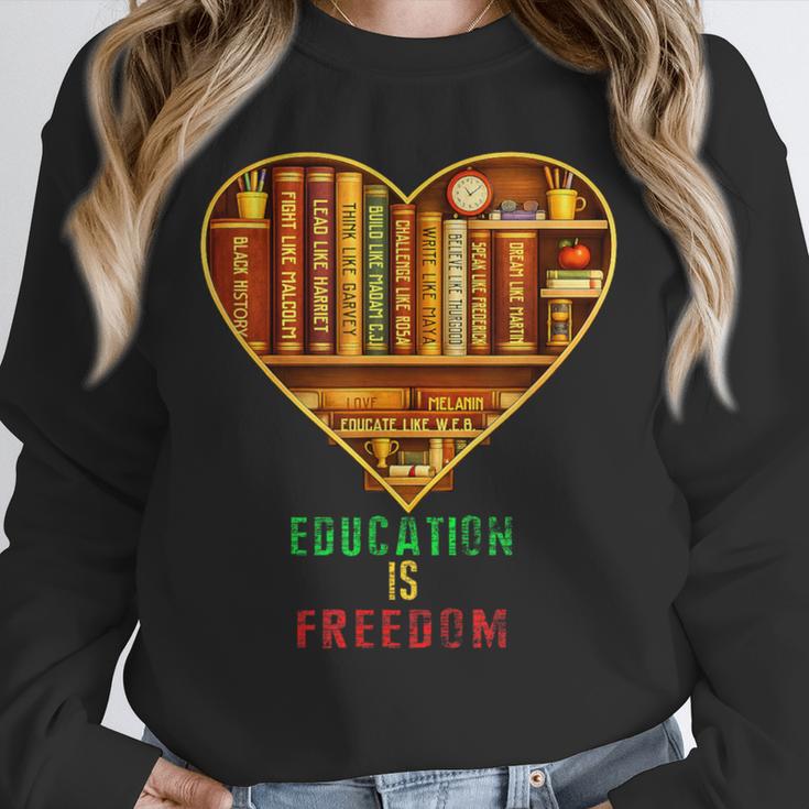 History Education Is Freedom Books Black History Heart Unisex Sweatshirt History Education Is Freedom Books Black History Heart Unisex Sweatshirt