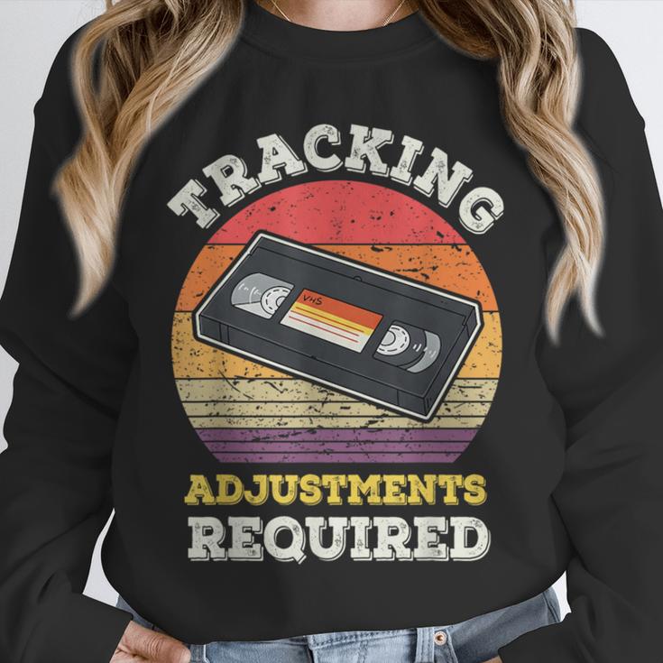 Tracking Adjustments Required Nostalgia VHS Retro Tape Unisex Sweatshirt
