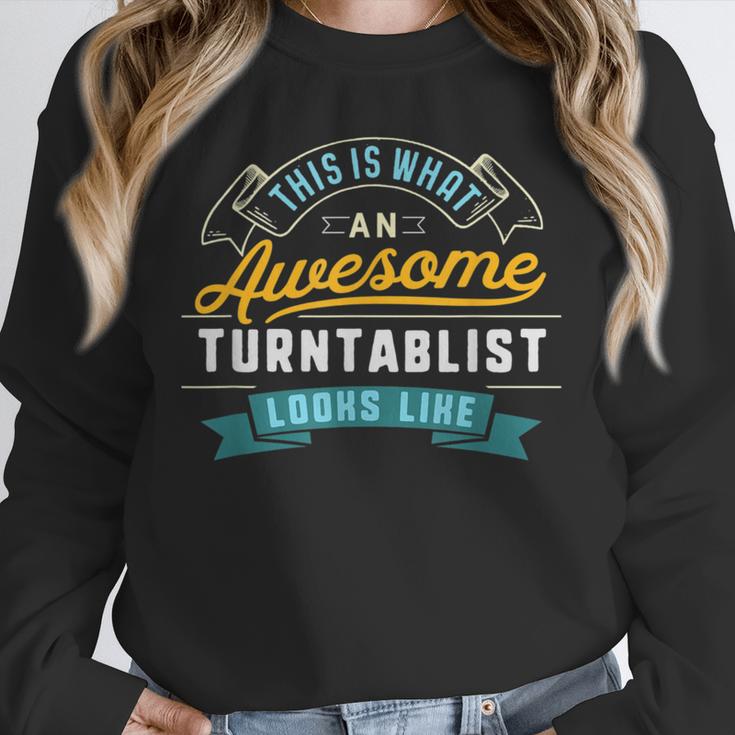 Turntablist Shirt Awesome Job Occupation Graduation Unisex Sweatshirt