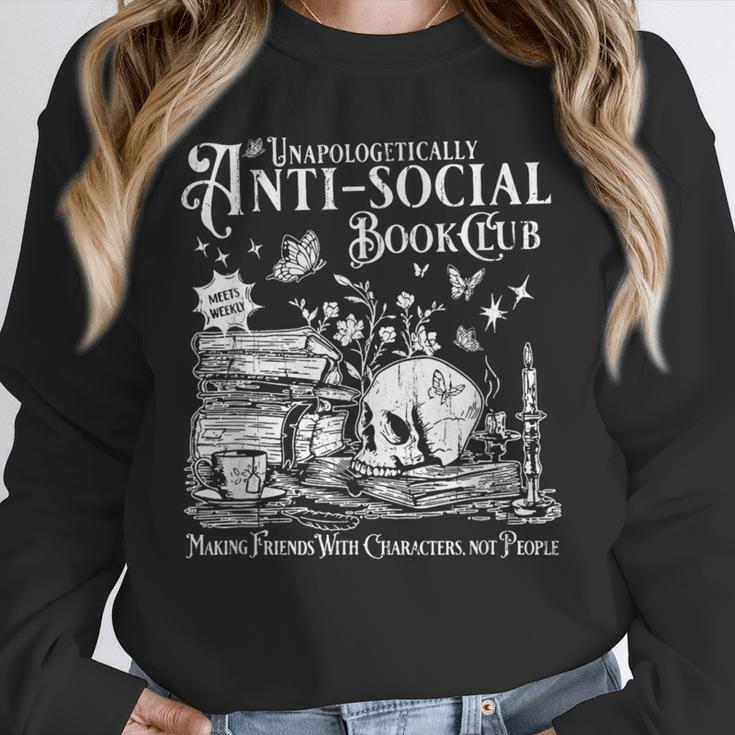 Unapologetically Anti Social Book Club Introvert Reader Unisex Sweatshirt