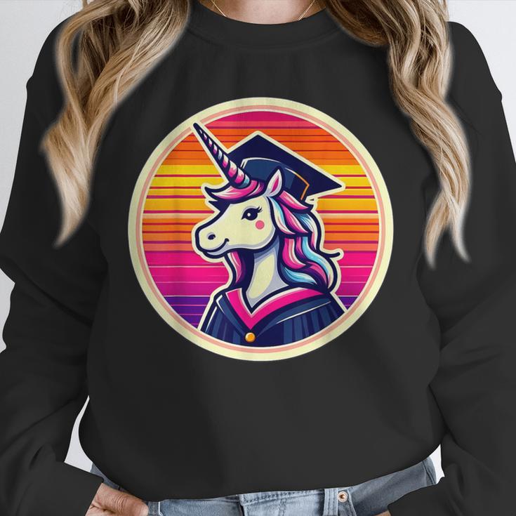 Unicorn University Graduation Graduating School Girl Cute Unisex Sweatshirt