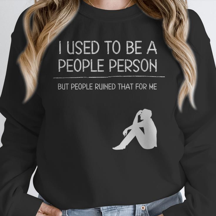 I Used To Be A People Person Introvert Unisex Sweatshirt