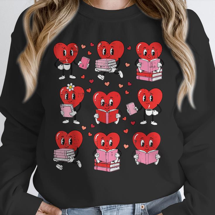 Valentines Day Librarian Heart Reading Book Women Men Kids Unisex Sweatshirt Valentines Day Librarian Heart Reading Book Women Men Kids Unisex Sweatshirt