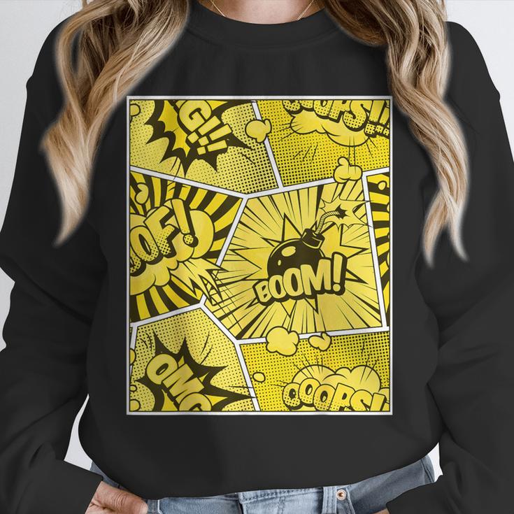 Varsity-Gold Yellow Comic Book University Varsity-Gold Unisex Sweatshirt Varsity-Gold Yellow Comic Book University Varsity-Gold Unisex Sweatshirt