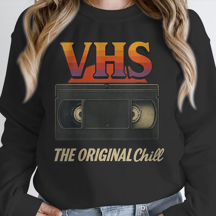 VHS Tape Nostalgia Old School Technology Humor Unisex Sweatshirt