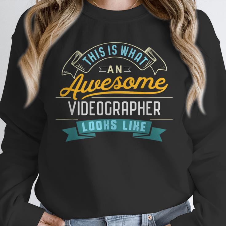 Videographer Shirt Awesome Job Occupation Graduation Unisex Sweatshirt