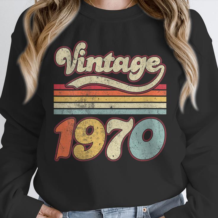 Vintage 1970 Birthday Retro Style 70's Born Nostalgia Outfit Unisex Sweatshirt