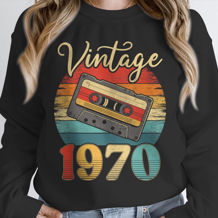Vintage 1970 Retro Cassette Tape 70s Born Nostalgia Birthday Unisex Sweatshirt Vintage 1970 Retro Cassette Tape 70s Born Nostalgia Birthday Unisex Sweatshirt