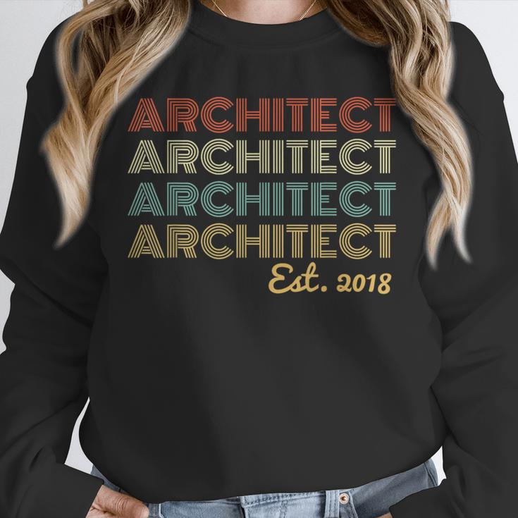 Vintage Architect Est 2018 Graduation 2018 Unisex Sweatshirt