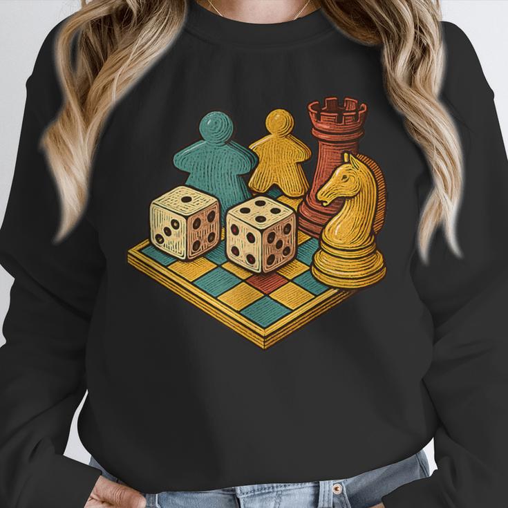 Vintage Board Game Art – Tabletop Nostalgia Unisex Sweatshirt