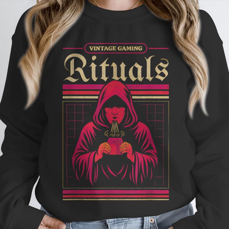Vintage Gaming Rituals Retro Gamer Nostalgia Vintage Games Unisex Sweatshirt Vintage Gaming Rituals Retro Gamer Nostalgia Vintage Games Unisex Sweatshirt
