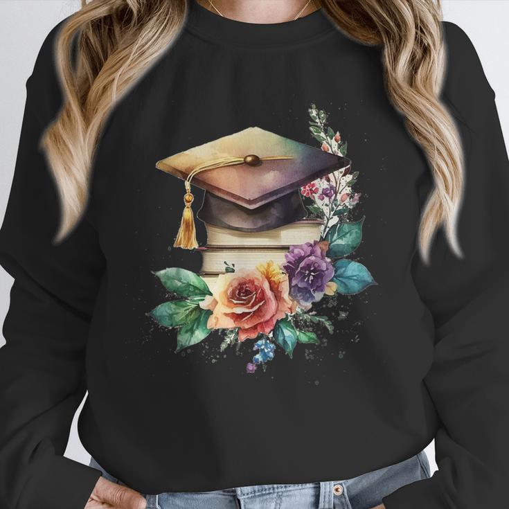 Vintage Hat High School College Graduate Graduation Unisex Sweatshirt