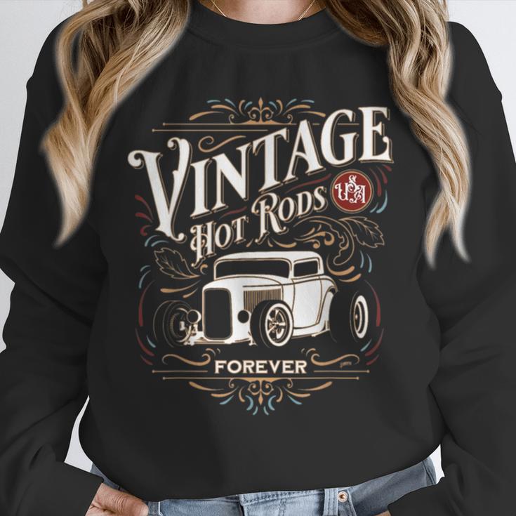Vintage Hot Rods USA Forever Classic Car Nostalgia Unisex Sweatshirt Vintage Hot Rods USA Forever Classic Car Nostalgia Unisex Sweatshirt