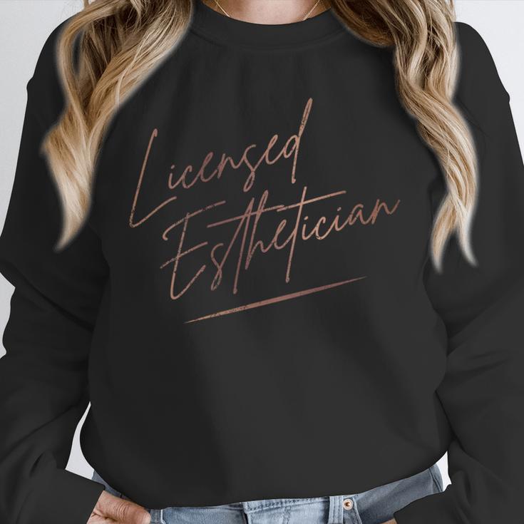 Vintage Licensed Esthetician Graduation Licensed Esthetician Unisex Sweatshirt