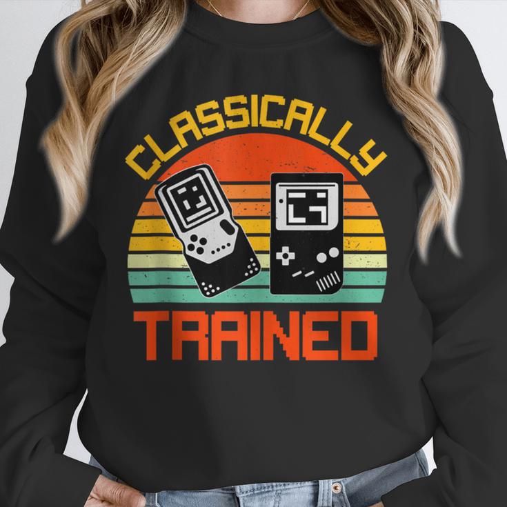 Vintage Retro Classically Trained Video Game 90s Nostalgia Unisex Sweatshirt