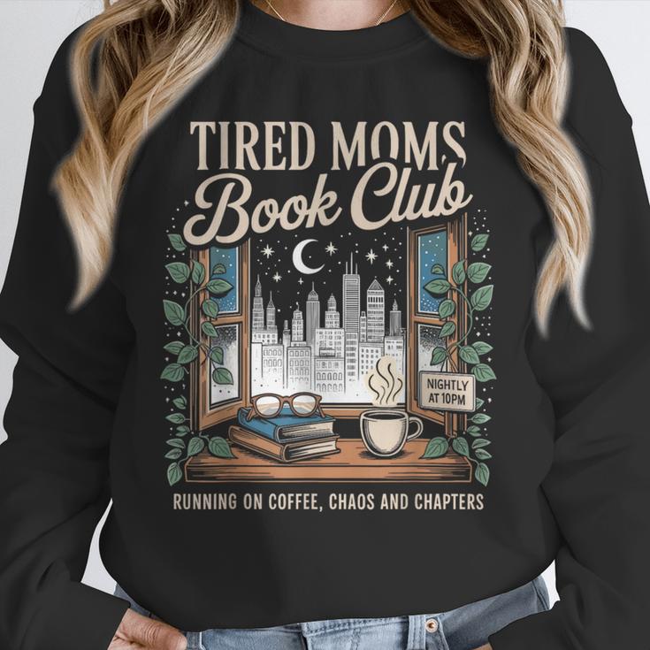 Vintage Tired Moms Book Club Bookish Booktrovert Unisex Sweatshirt