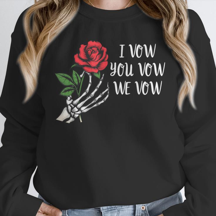 I Vow You Vow We Vow ShirtSmutty Fantasy Dark Romance Book Unisex Sweatshirt