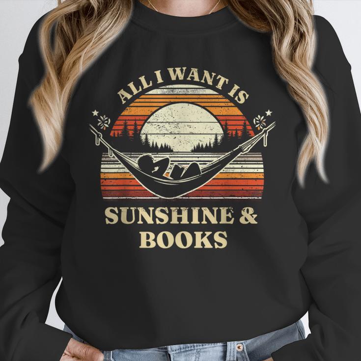 All I Want Is Sunshine & Books Summer Reading Unisex Sweatshirt