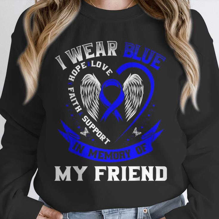 Wear Blue In Memory Of Friend Colon Cancer Awareness Shirts Unisex Sweatshirt Wear Blue In Memory Of Friend Colon Cancer Awareness Shirts Unisex Sweatshirt