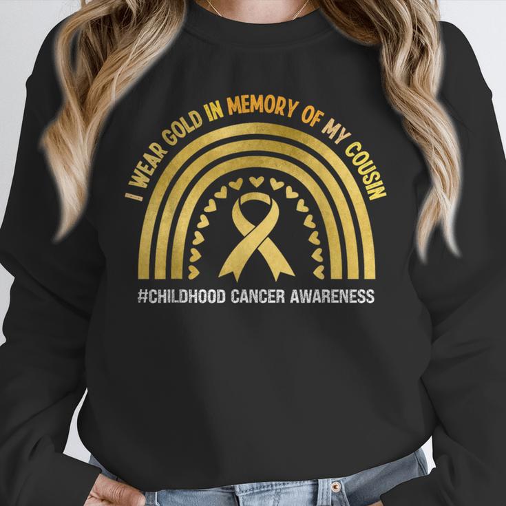 I Wear Gold In Memory Of My Cousin Unisex Sweatshirt