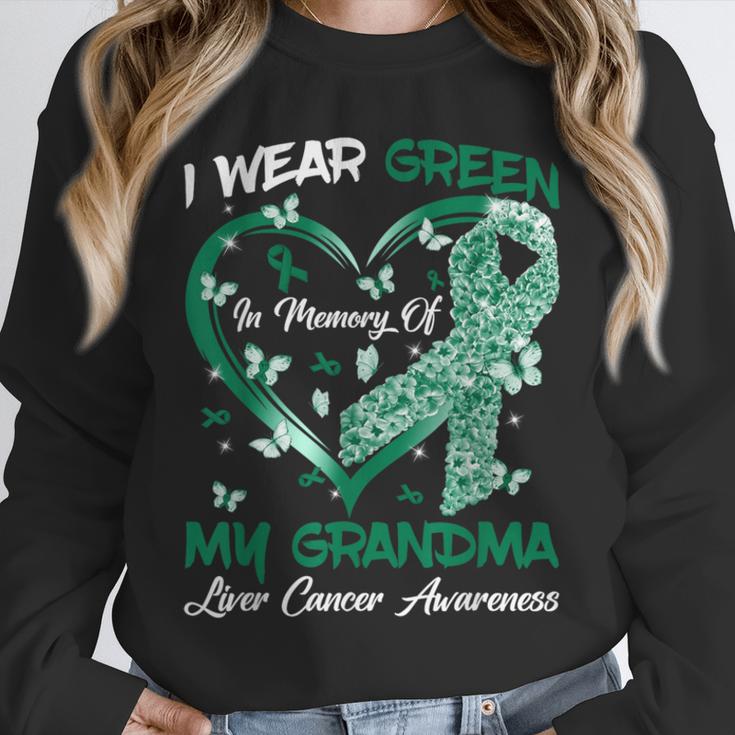 I Wear Green In Memory Of My Grandma Liver Cancer Awareness Unisex Sweatshirt I Wear Green In Memory Of My Grandma Liver Cancer Awareness Unisex Sweatshirt
