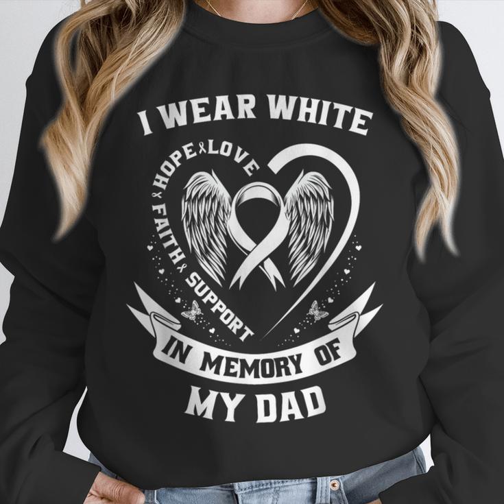 I Wear In Memory Of Dad Lung Cancer Awareness Family Unisex Sweatshirt I Wear In Memory Of Dad Lung Cancer Awareness Family Unisex Sweatshirt