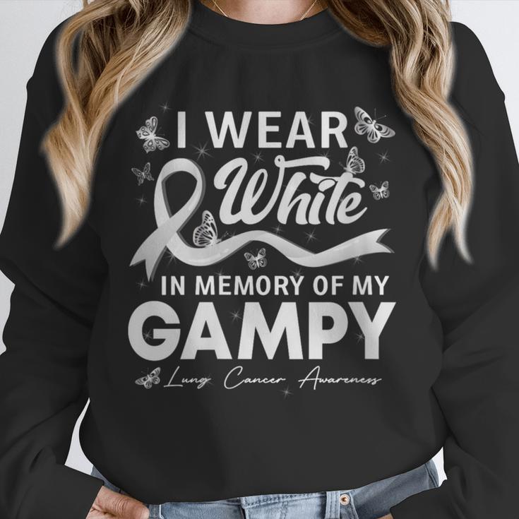 I Wear In Memory Of My Gampy Lung Cancer Unisex Sweatshirt