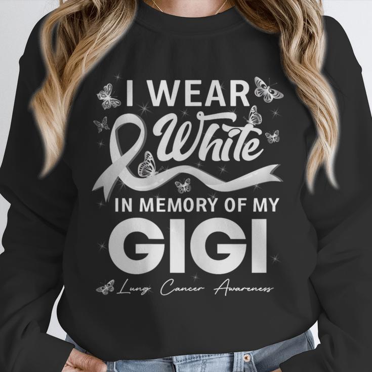 I Wear In Memory Of My Gigi Lung Cancer Unisex Sweatshirt I Wear In Memory Of My Gigi Lung Cancer Unisex Sweatshirt