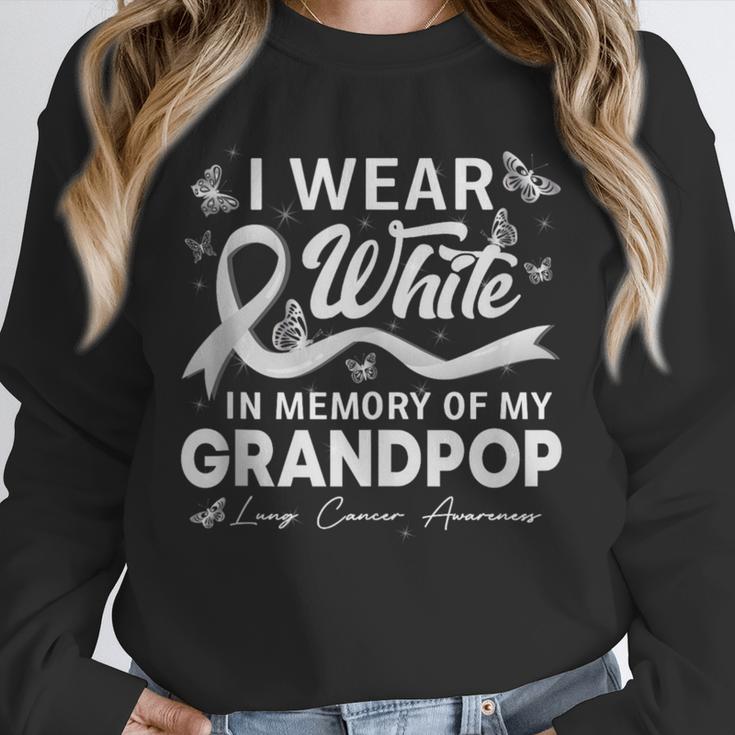 I Wear In Memory Of My Grandpop Lung Cancer Unisex Sweatshirt