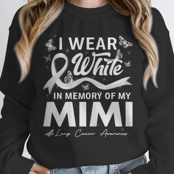 I Wear In Memory Of My Mimi Lung Cancer Unisex Sweatshirt