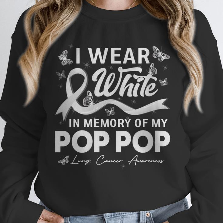 I Wear In Memory Of My Pop Pop Lung Cancer Unisex Sweatshirt I Wear In Memory Of My Pop Pop Lung Cancer Unisex Sweatshirt